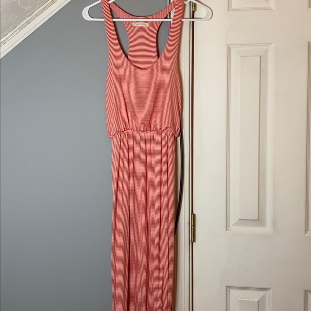 Pink/White Maxi Dress